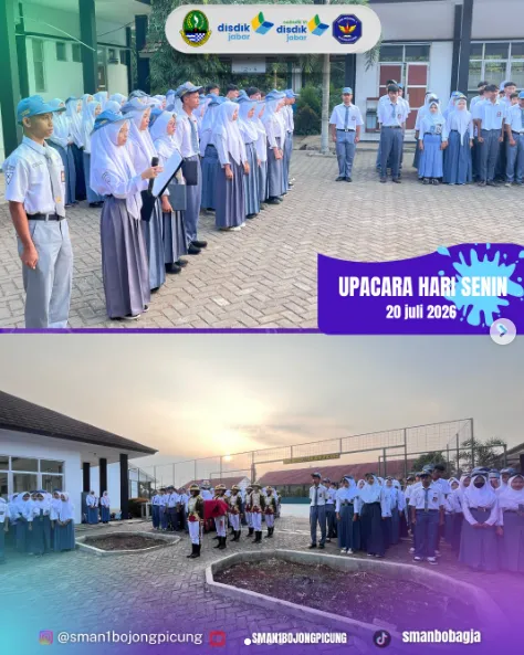 UPACARA BENDERA BERSAMA PESERTA MPLS
