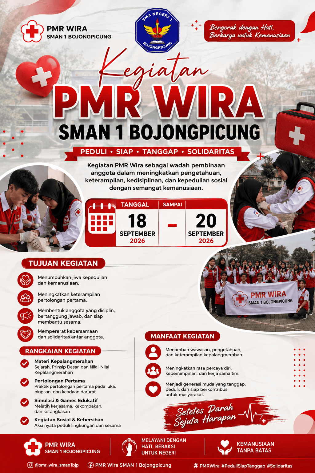 Kegiatan PMR Wira SMAN 1 Bojongpicung